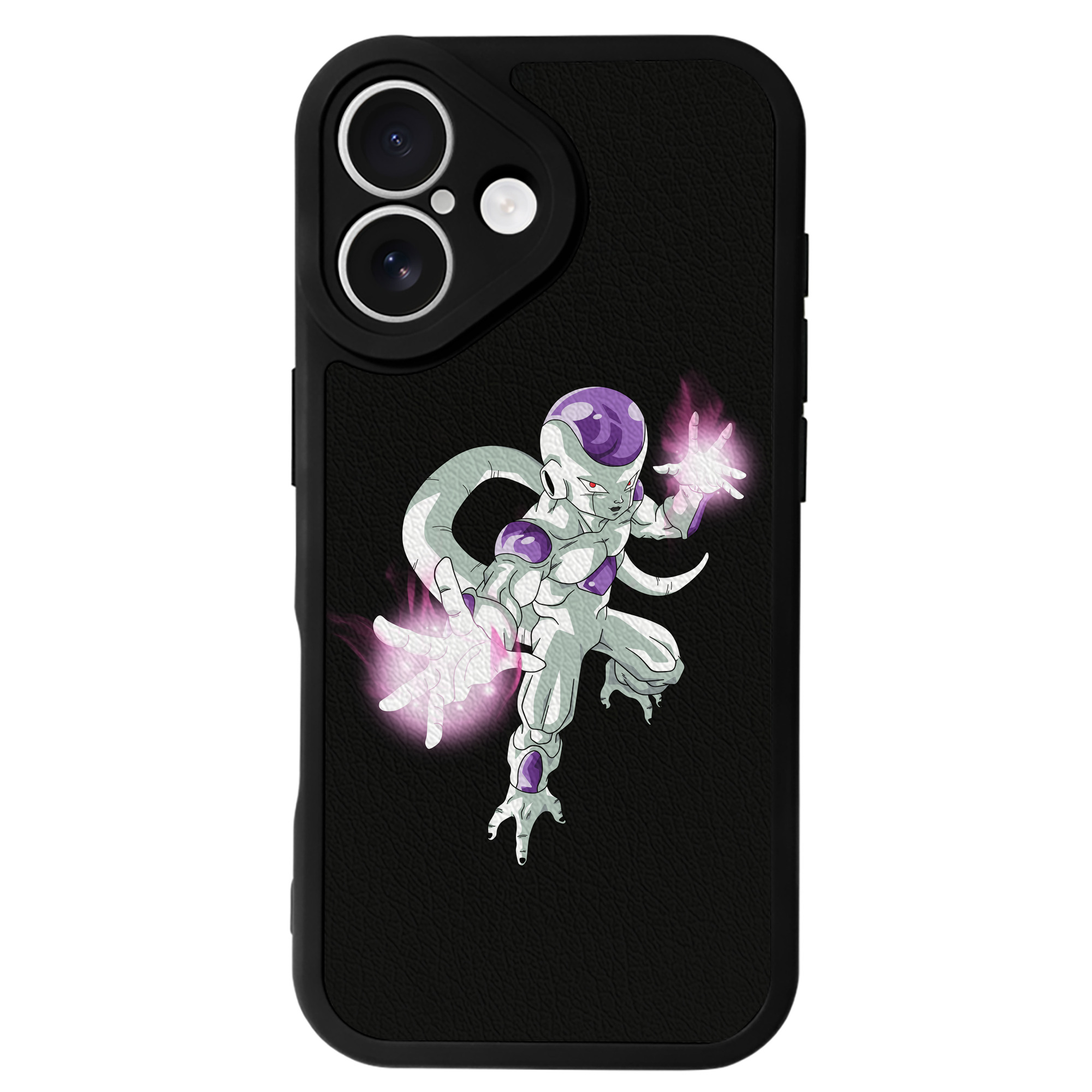 （画像用） ドラゴンボール フリーザ DRAGON BALL Frieza 【iPhone 16シリーズ対応】シリコンスマホケース（レザー調） 材質：シリコン